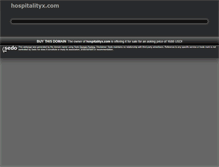 Tablet Screenshot of hospitalityx.com